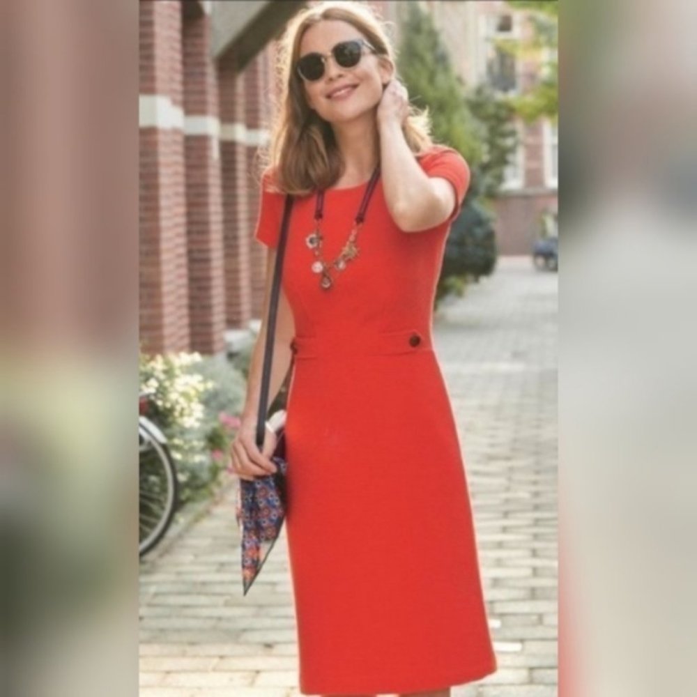 Boden Cordelia Textured Ottoman Dress 6